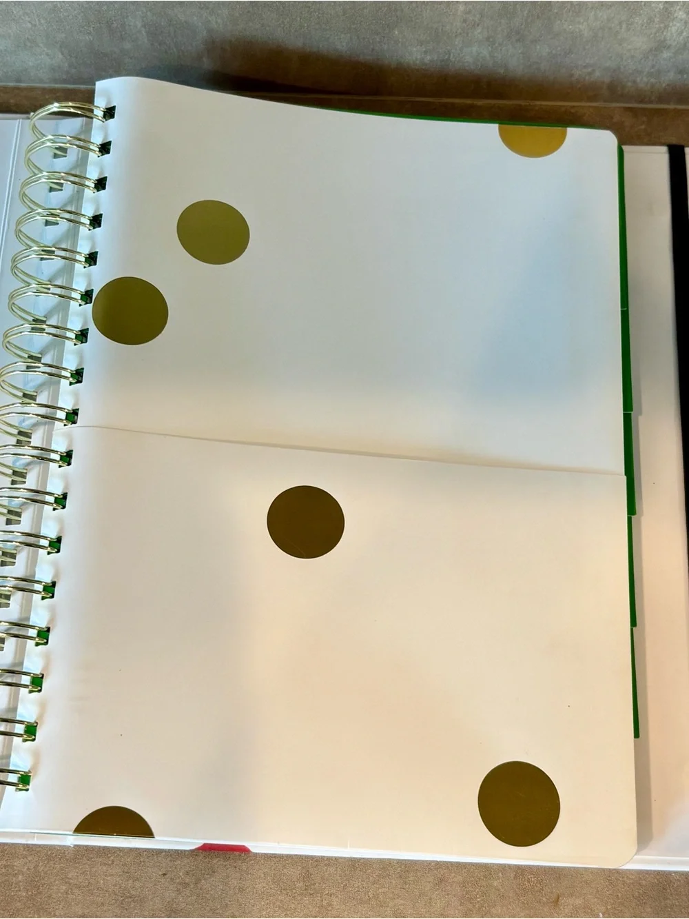 Kate Spade Recipe Book Binder & Organizer White Kitchen Print